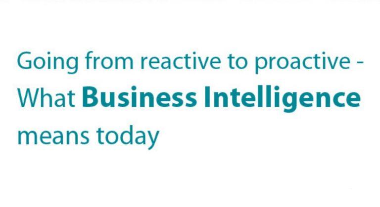 What Business Intelligence means today